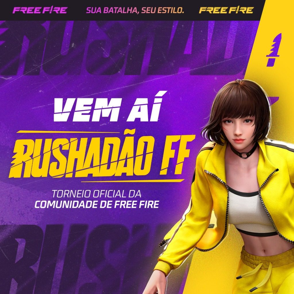 Rushadão FF será o 1º torneio oficial da comunidade de Free Fire